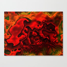 Red Shapes Canvas Print