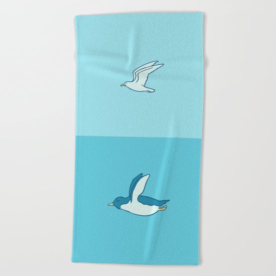 Fly in your own sky Beach Towel