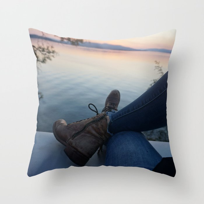 On the Road Throw Pillow