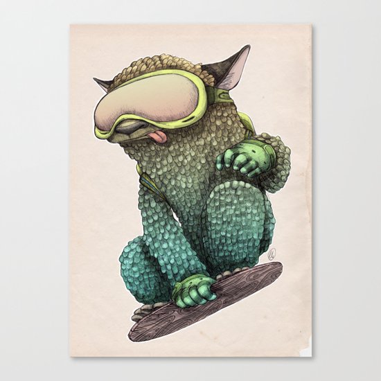 snowboarder Canvas Print