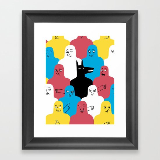 A Wolf Framed Art Print
