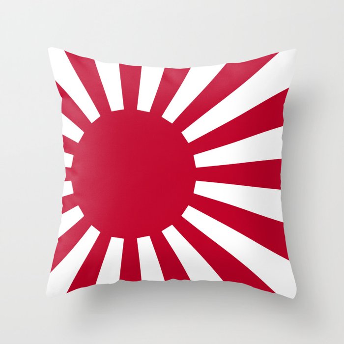 Japanese Flag Throw Pillow