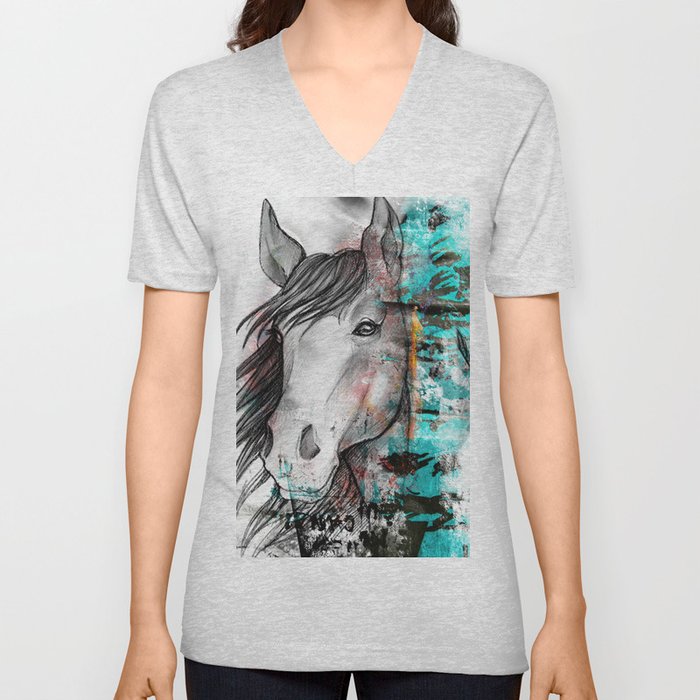 Beautiful Horse  V Neck T Shirt