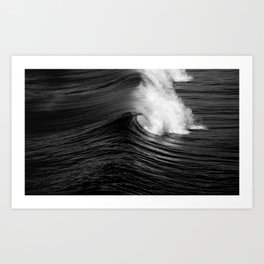 Beach waves surf photography Designer art wall print home decor black white