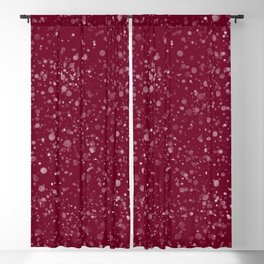Watercolor Minimalist Shapes Abstract Spots Polka Dots Splatter Mauve Red Wine Purple Violet White Blackout Curtain