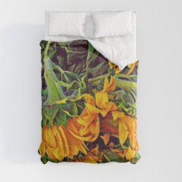 Sunflower Artwork Duvet Cover