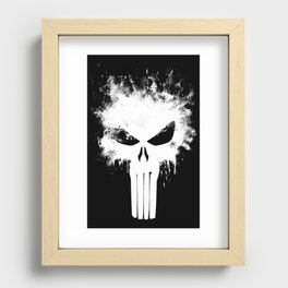Punisher/Skull White Splat Graphic Recessed Framed Print