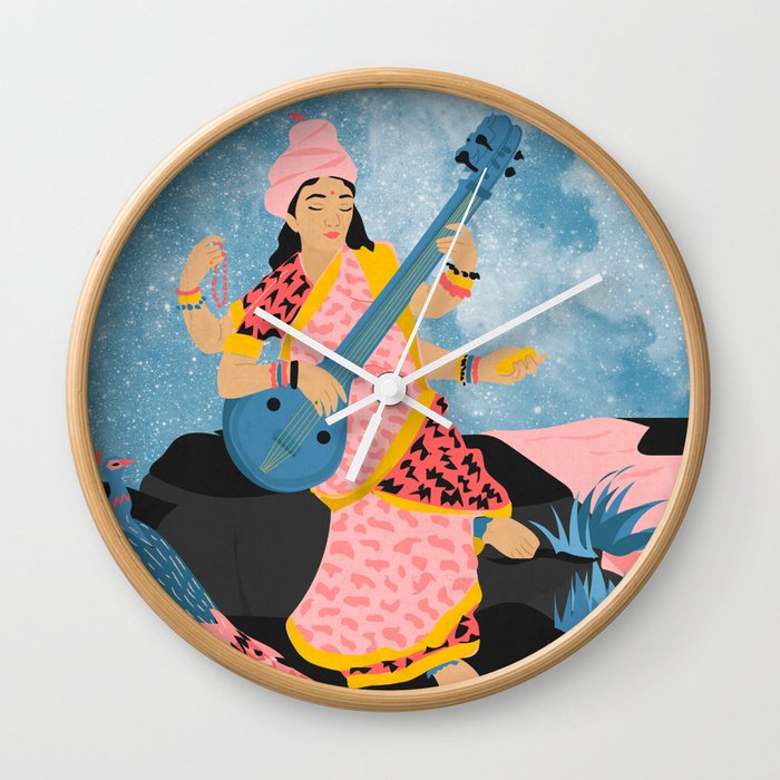 Saraswati Wall Clock