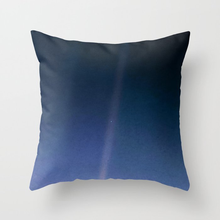 Pale Blue Dot — Voyager 1 (2020 revision) Throw Pillow