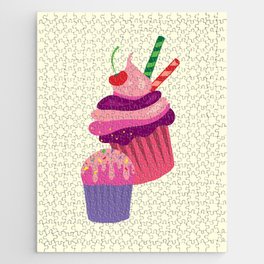 Pink Cupcakes and Muffins Jigsaw Puzzle