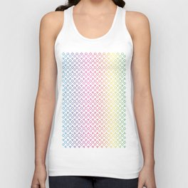 #PrideMonth Shape Design Outlines of rotating squares and triangle with circles pattern Unisex Tank Top