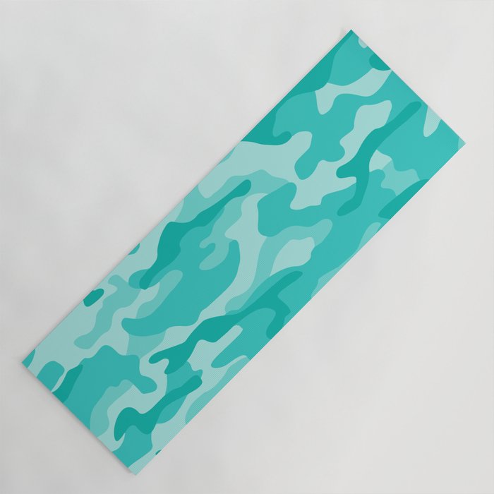 Aqua Camo Yoga Mat