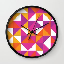 October Pattern Wall Clock