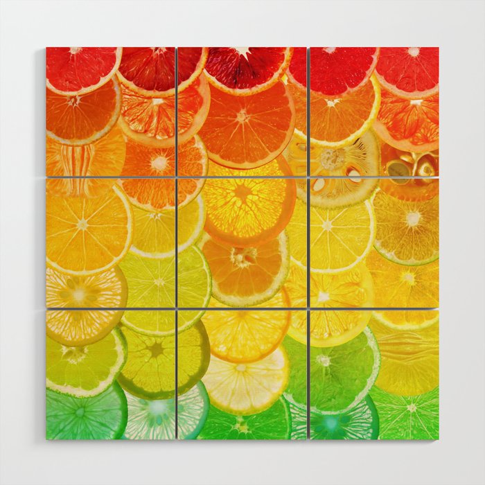 Fruit Madness - Citrus Wood Wall Art
