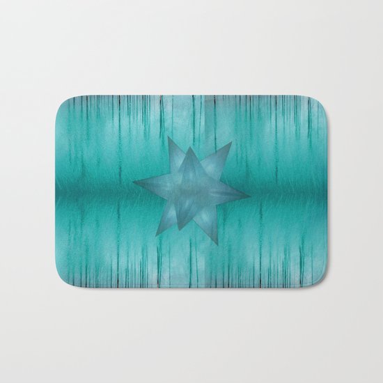 Crystal frozen star forest Bath Mat