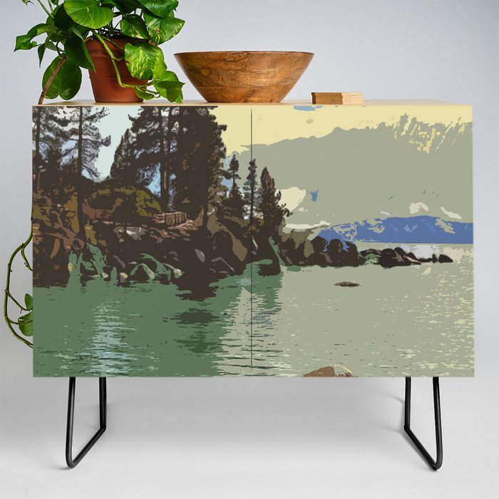 Sand Harbor Lake Tahoe III Credenza