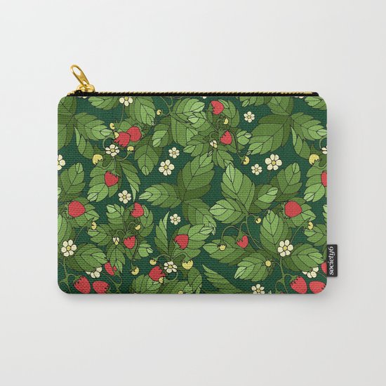Strawberry pattern Carry-All Pouch