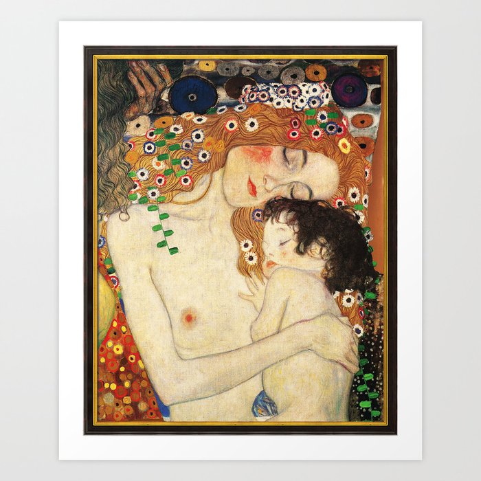 Mother and Baby - Gustav Klimt Art Print