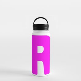 R (Magenta & White Letter) Water Bottle