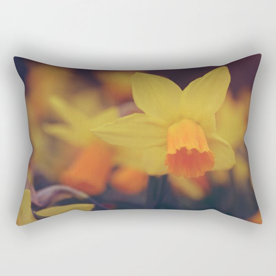 Yellow Narcissus #2 Rectangular Pillow