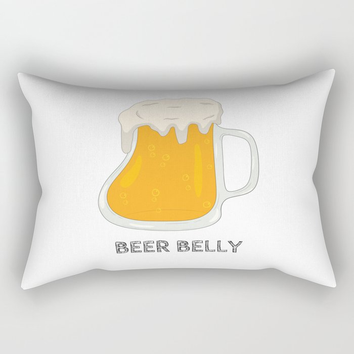 Beer Belly Rectangular Pillow