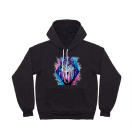 Mystical wolf spiritual avatar of forest tribes Hoody