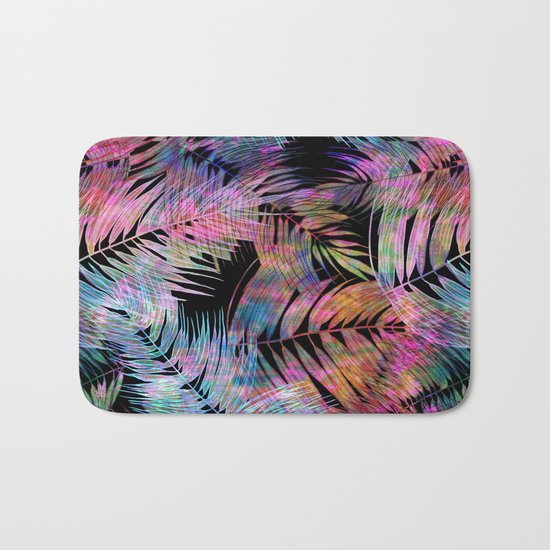 Waikiki Tropic {Black} Bath Mat
