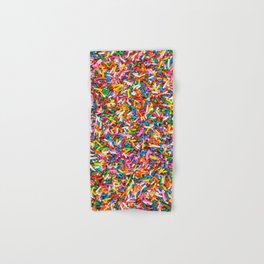 Rainbow Sprinkles Sweet Candy Colorful Hand & Bath Towel