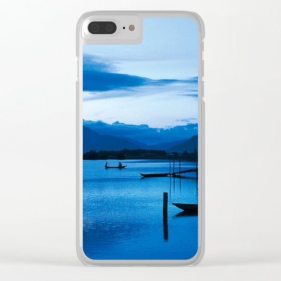 BLUE VIETNAMESE MEDITATION Clear iPhone Case