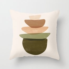 Stacked Shapes Throw Pillow