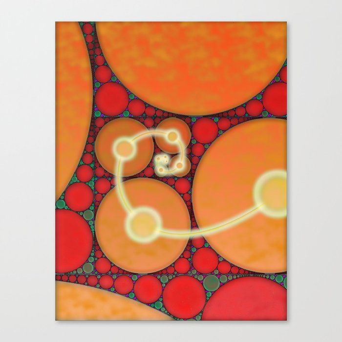 Fibonacci Spiral Fractal Canvas Print