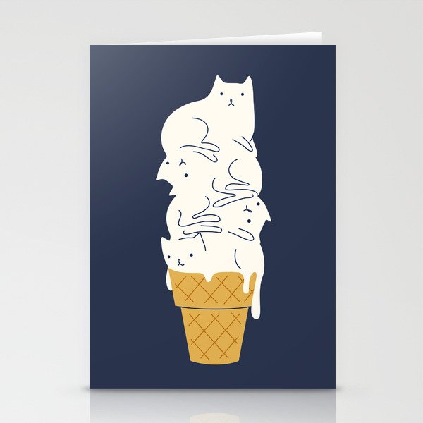 Meowlting Stationery Cards