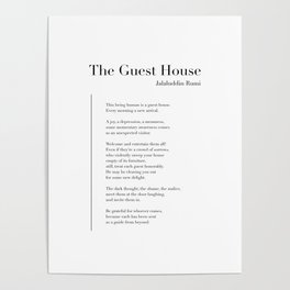 The Guest House by Rumi Poster