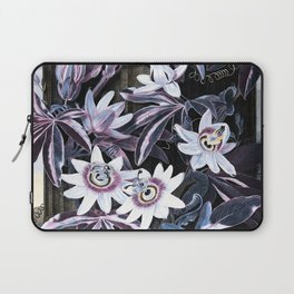 Temple of Flora Blue Lavender Mauve Laptop Sleeve