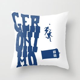 Geronimo Doctor Who Throw Pillow