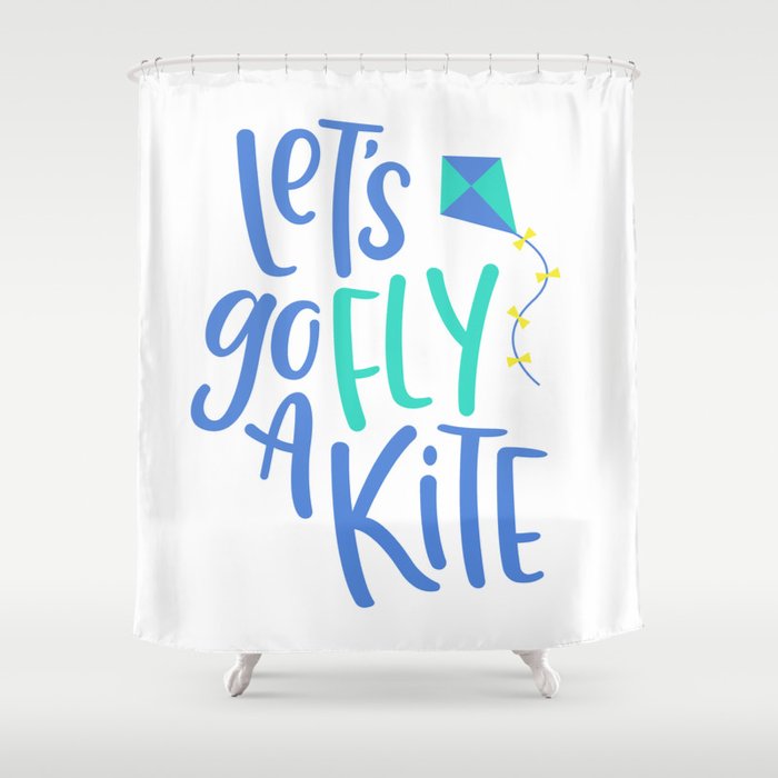 Fly a Kite Shower Curtain