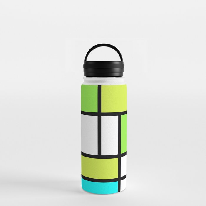 The fake Piet Mondrian Water Bottle by Artsy Harbour