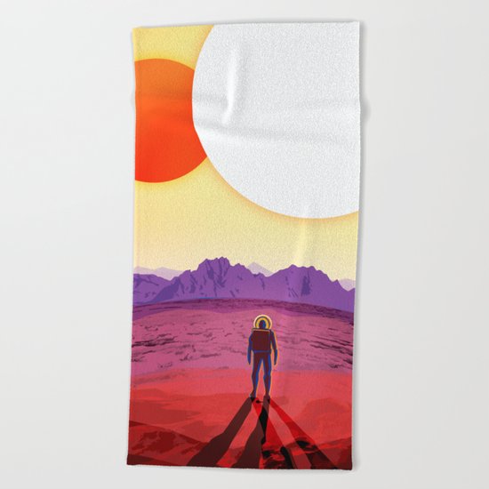 NASA/JPL Poster (Kepler #1) Beach Towel