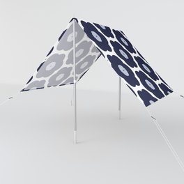 Blue And White Floral Pattern Sun Shade
