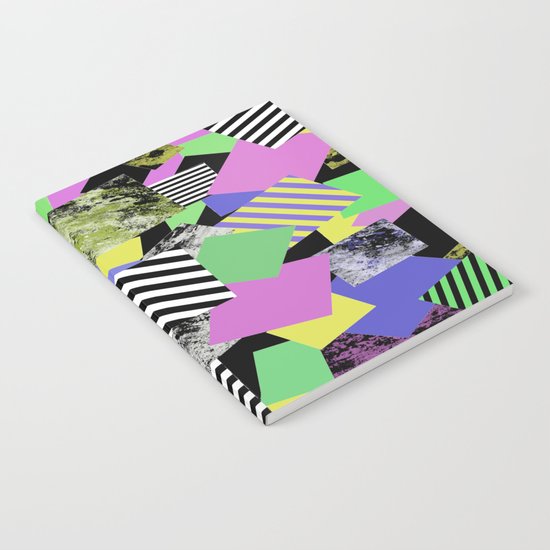 Crazy Squares - Abstract, Geometric Pop Art Notebook