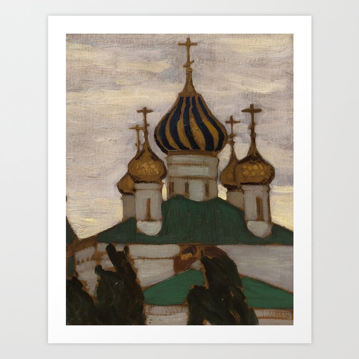  Yaroslavl, Saint Basil's Church, 1903 by Nicholas Roerich Art Print
