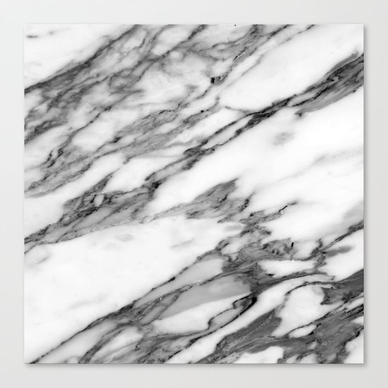 Carrara marble Canvas Print