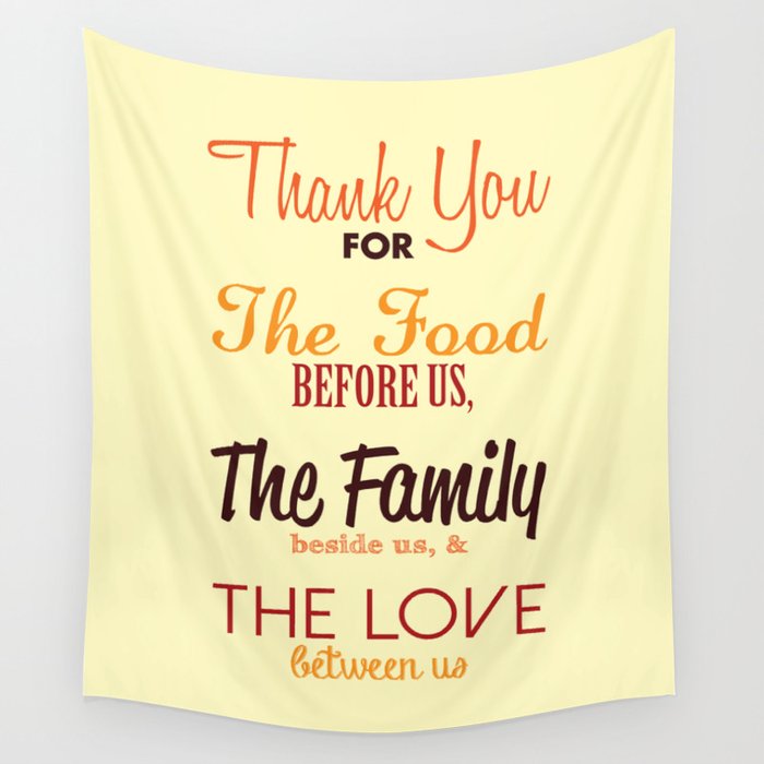 Thanksgiving Grace | Fall Colors Wall Tapestry