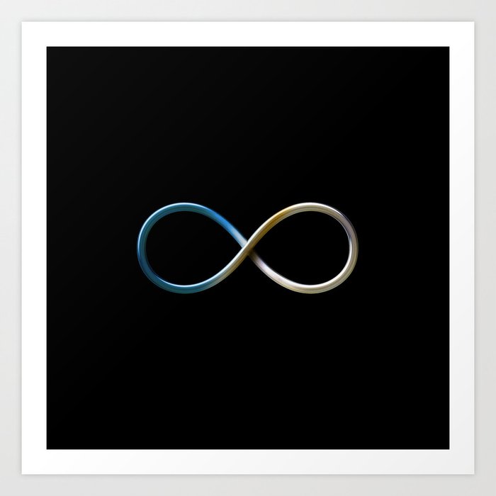 Infinity symbol Art Print