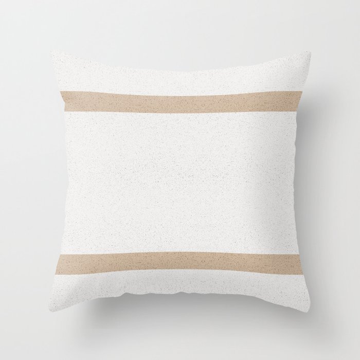 Pottery Effect with Stripes Throw Pillow