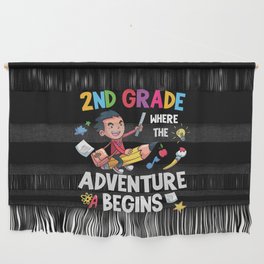 2nd Grade Where The Adventure Begins Wall Hanging