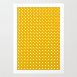 yellow triangle pattern Art Print