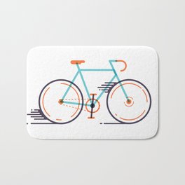 speed bike Bath Mat | Graphic Design, Sports, Illustration, Pattern 