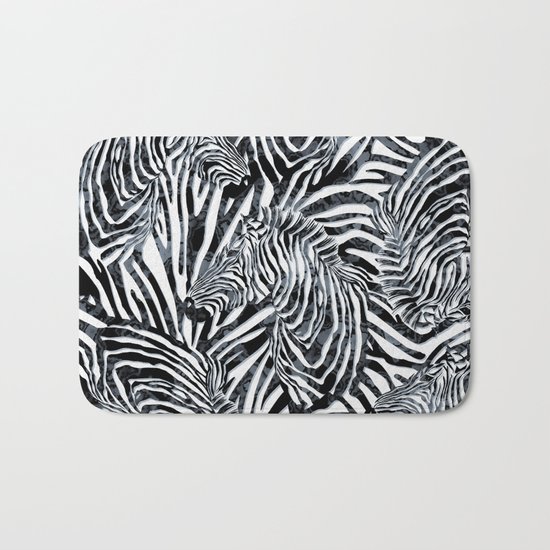 Zebra Bath Mat