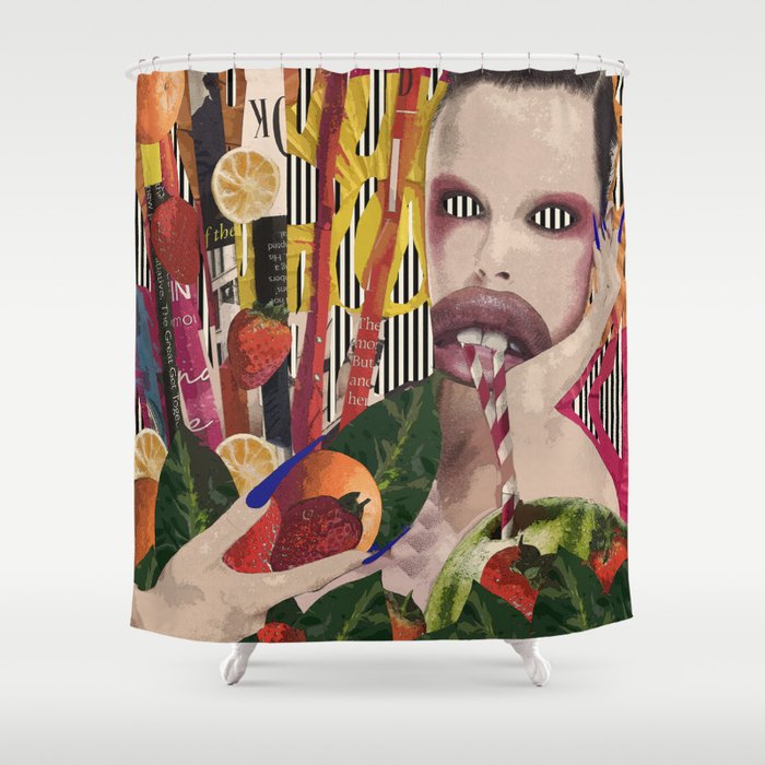 Toxic Tropic Shower Curtain